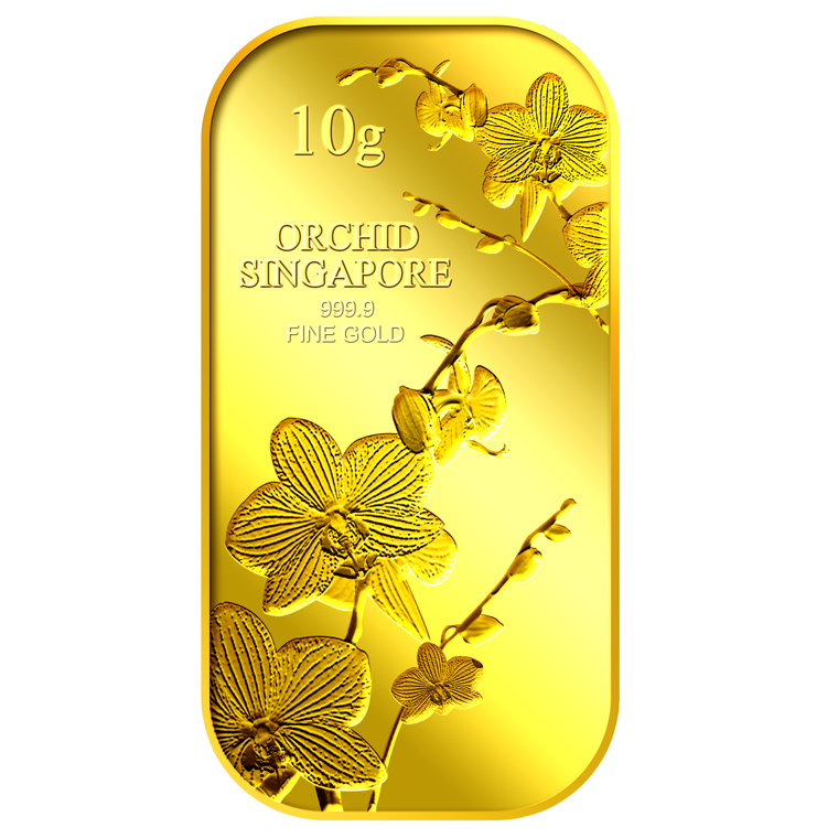 10g SG Orchid (Series 1) Gold Bar