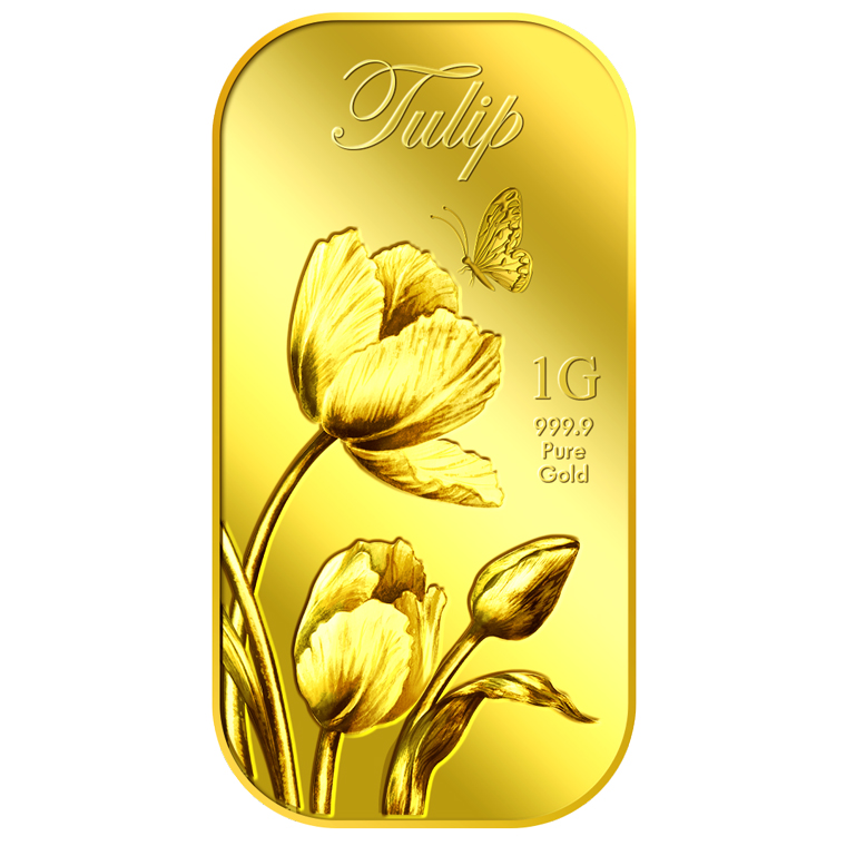 1g Tulip (Series 1) Gold Bar 