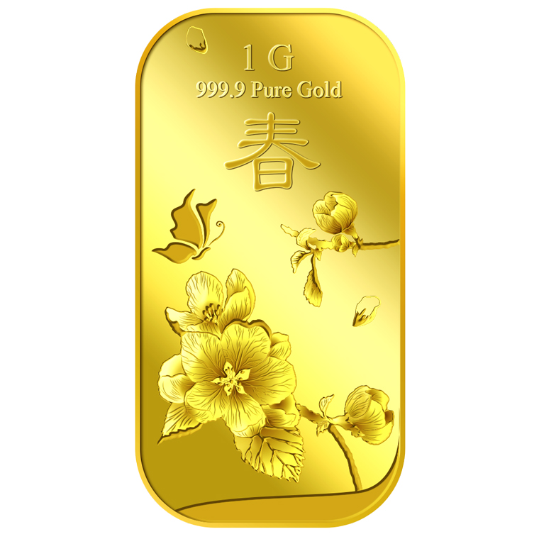 1g 2018 Spring Gold Bar