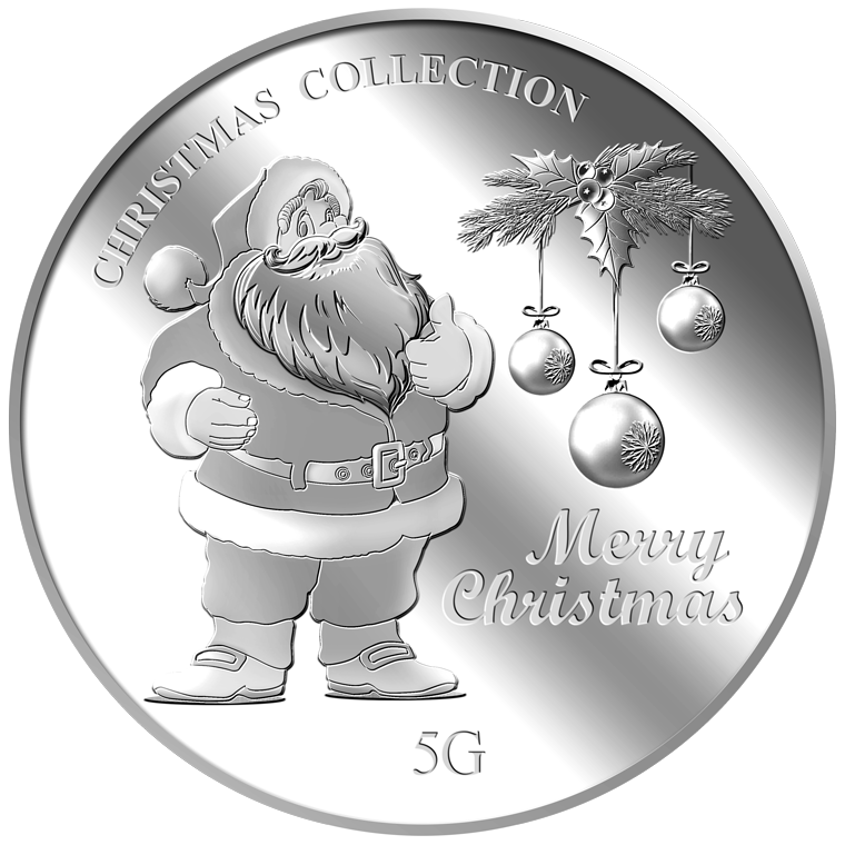 5G 2021 SANTA CLAUS SILVER MEDALLION