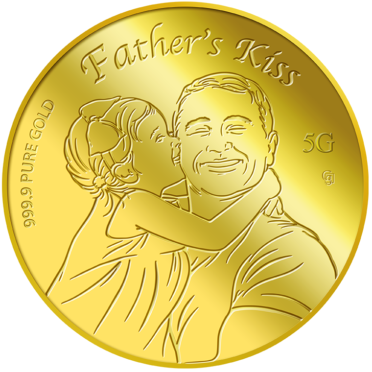 5g 2023 Father's Kiss Gold Medallion