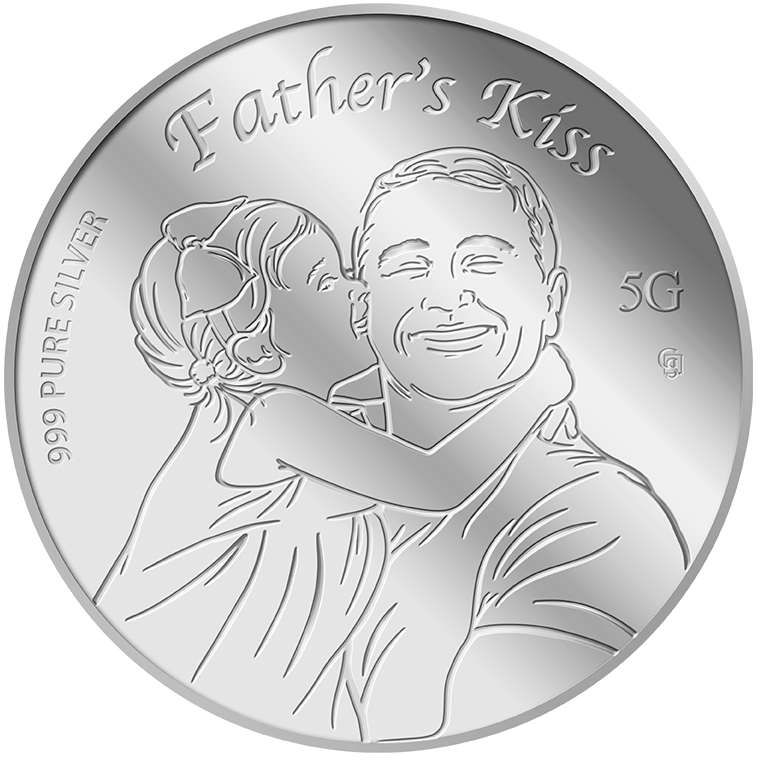 5g 2023 Father's Kiss Silver Medallion