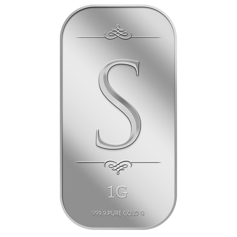 1g Alphabet S Silver Bar