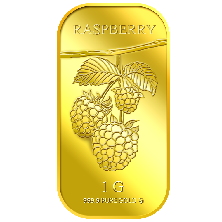 1g Raspberry Gold Bar