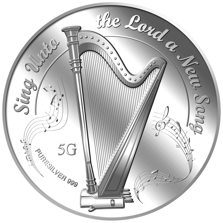 5g Sing unto the Lord a New Song Silver Medallion