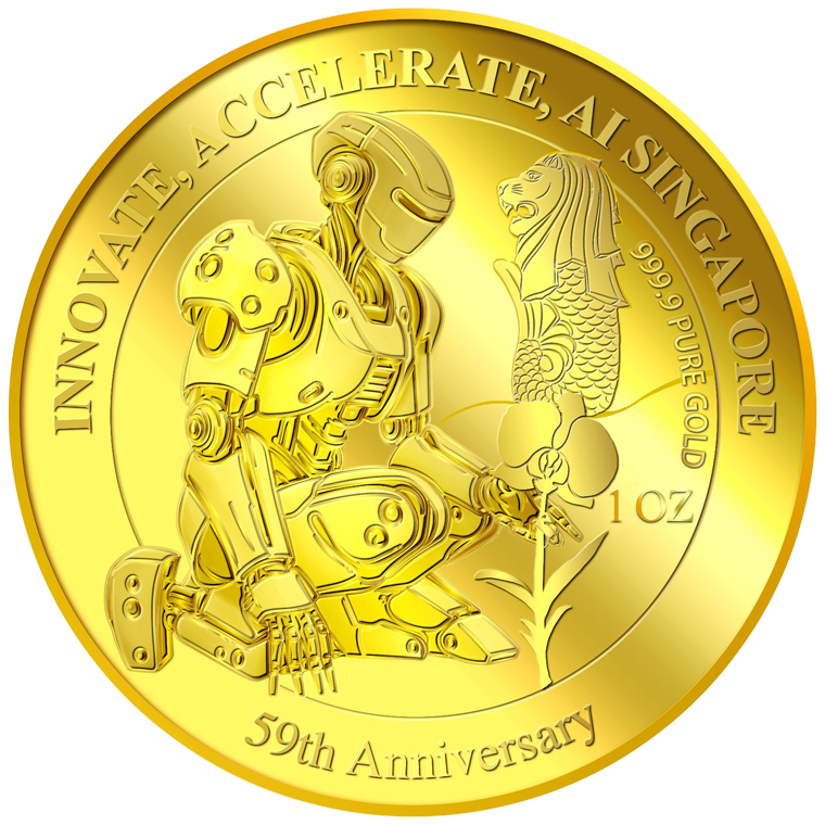 1oz SG 59th Anniversary Gold Medallion (Year 2024)