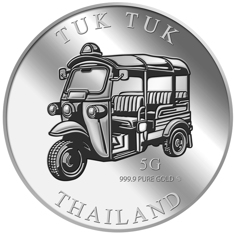 5g Tuk Tuk Silver Medallion