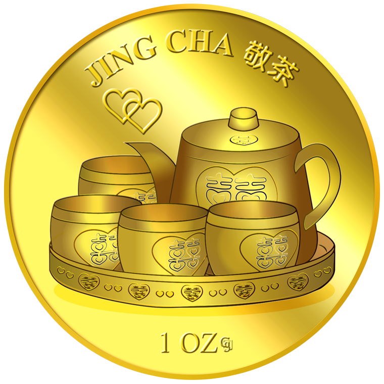 1oz Jing Cha 敬茶 Gold Medallion (Coming Soon)