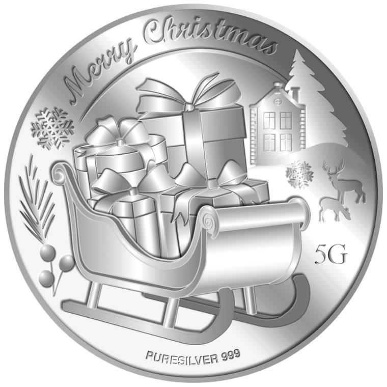 5g 2025 Christmas Gift Silver Medallion (Coming Soon)