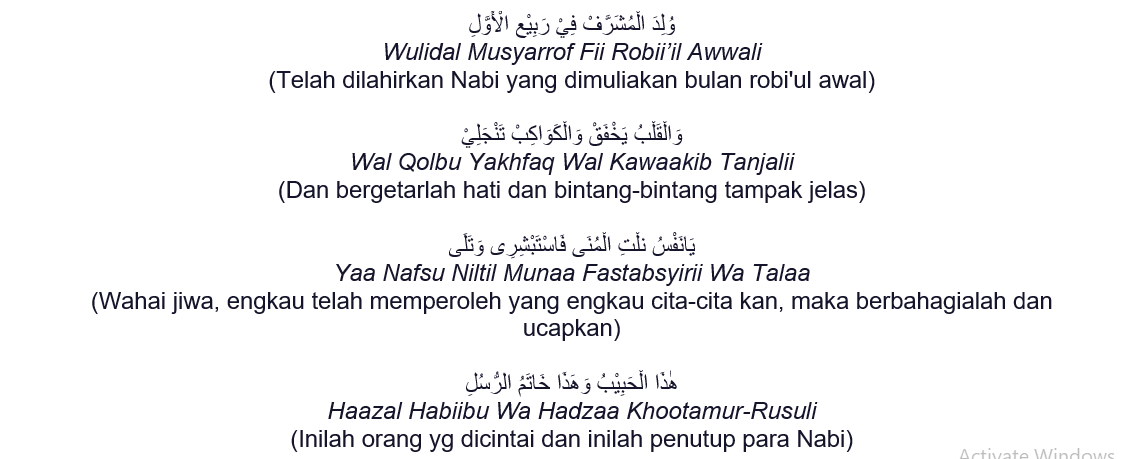 Teks Sholawat Wulidal Musyarrof Lirik Arab, Latin dan Artinya