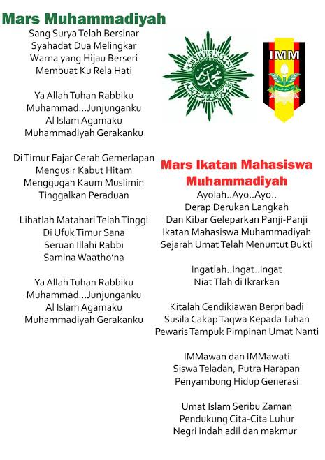 Lirik Mars Muhammadiyah Sang Surya, Penulis dan Sekilas Milad Ke 109