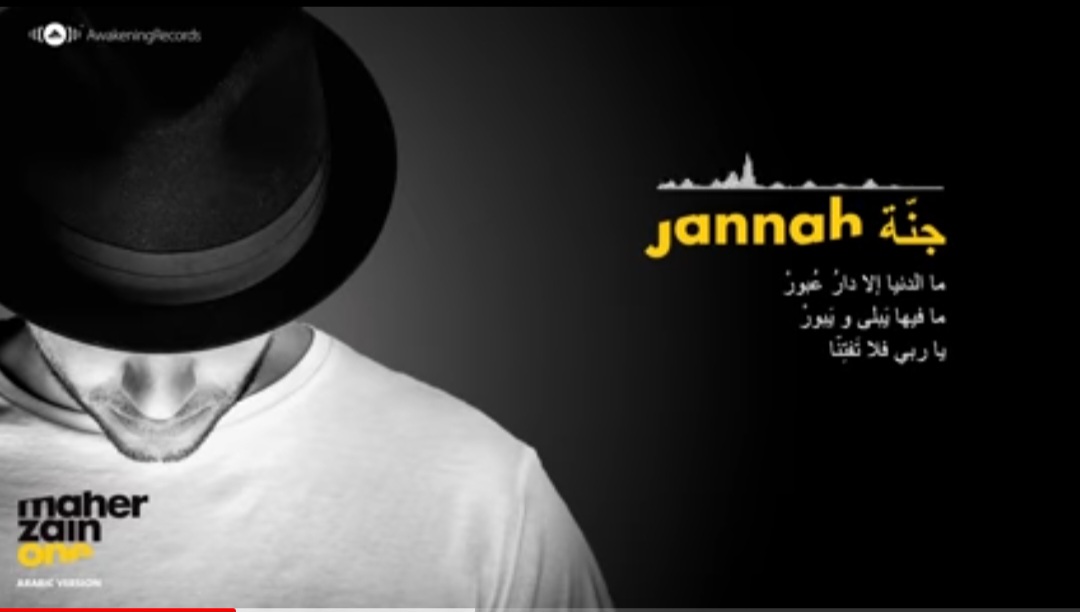 Lirik Lagu Maher Zain Jannah Versi Bahasa Inggris Lengkap dengan Bahasa Indonesia