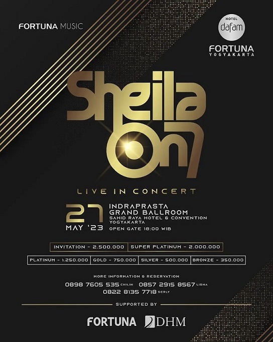 Tiket Konser Sheila On 7 Jogja 2023 di Indra Prasta Grand Ballroom, Sahid Raya Hotel dan Convention Yogyakarta